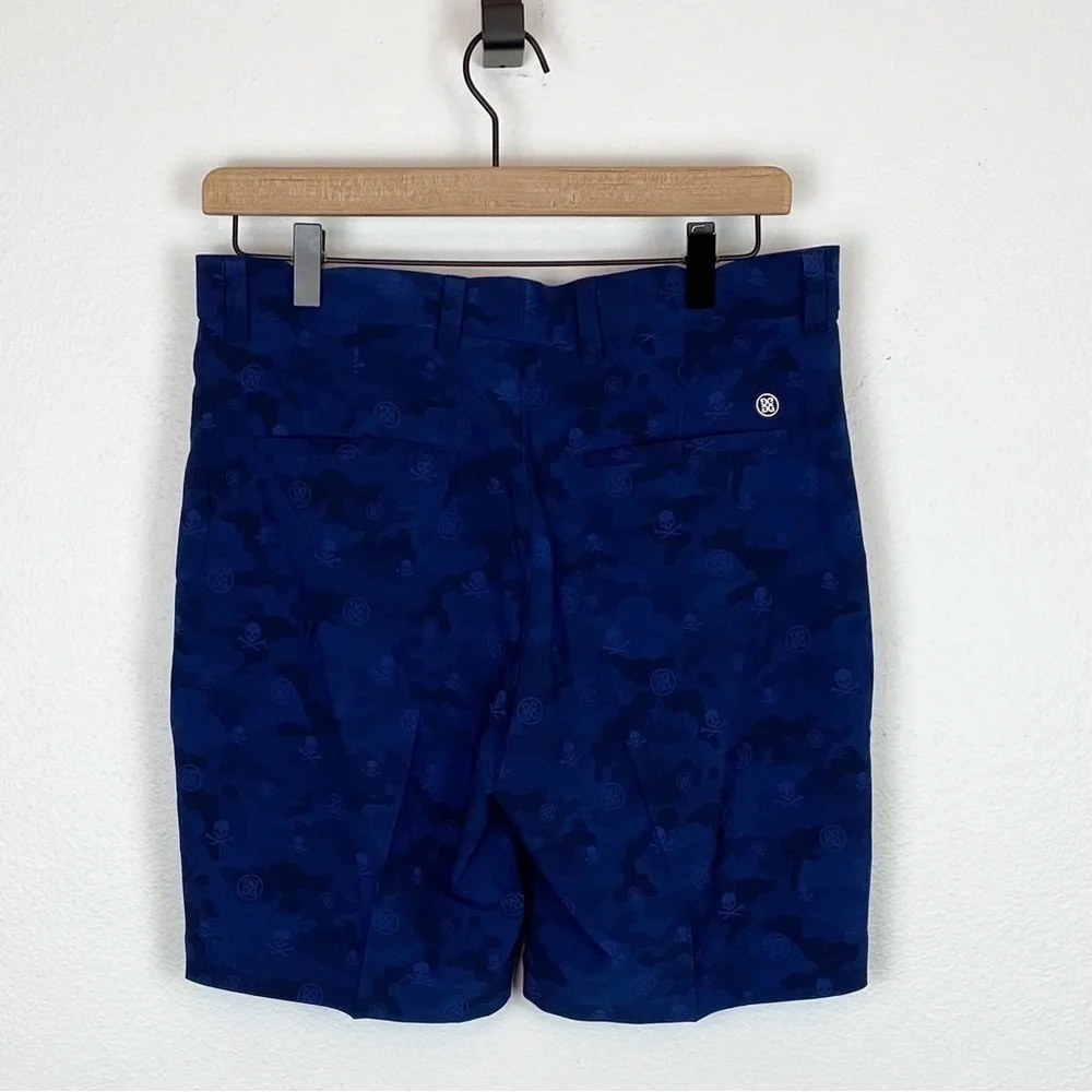 G/Fore Performance Men's Icon Camo Skull Maverick Hybrid Shorts